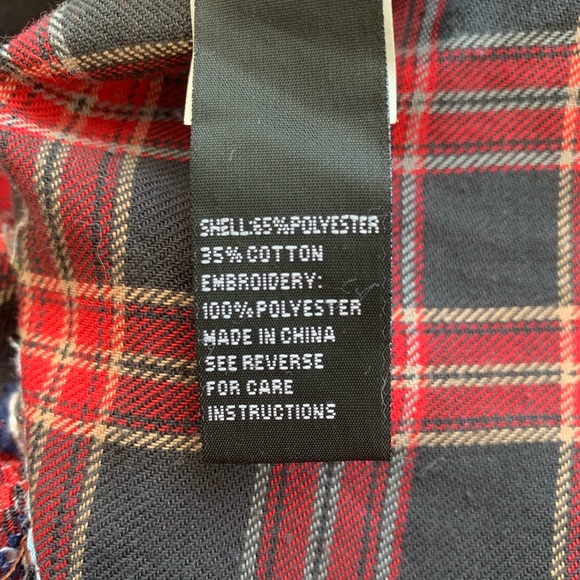 ❌SOLD❌ SPORTSGIRL Plaid shirt with Embroidered Back- Sz S - Picture 5 of 7